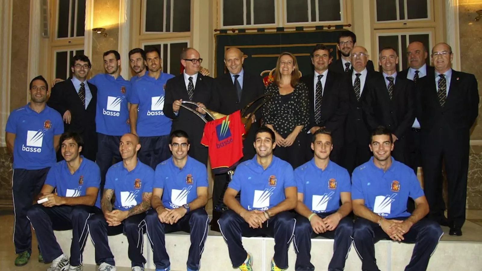 El ministre Wert ha rebut la selecció espanyola d'hoquei patins, campiona del Món a Angola