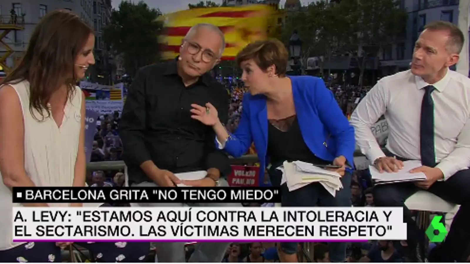 Andrea Levy, xiulada en directe durant una entrevista de LaSexta