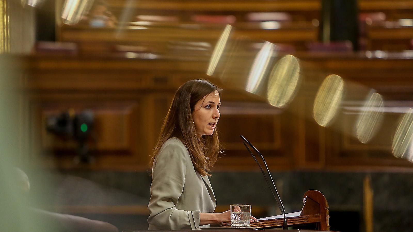 La ministra de Derechos Sociales y Agenda 2030, Ione Belarra (Unidas Podem), en una imagen de archivo al Congreso  de Diputados.