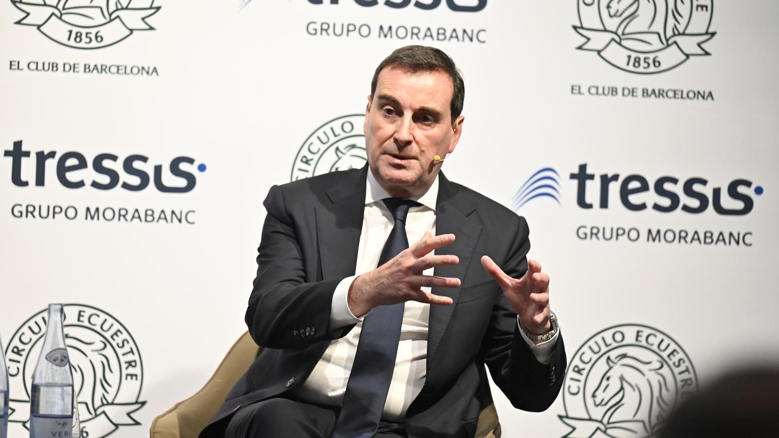 Toni Ruiz durante su intervención en un acto en el Círculo Ecuestre