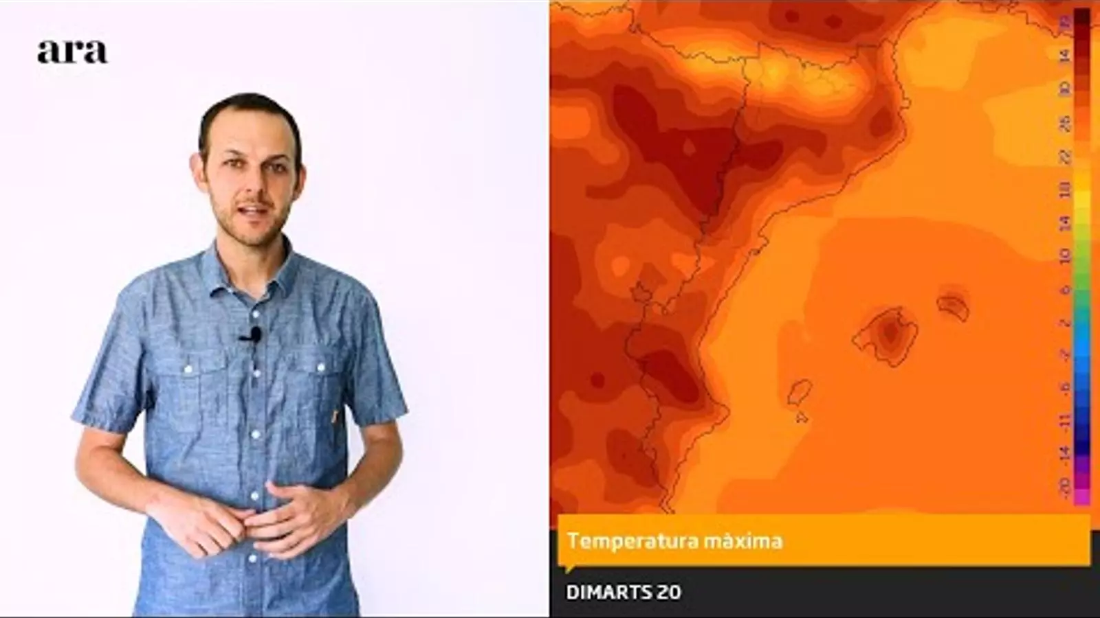 La méteo: l'arribada d'alguns ruixats no frenaran la calorada