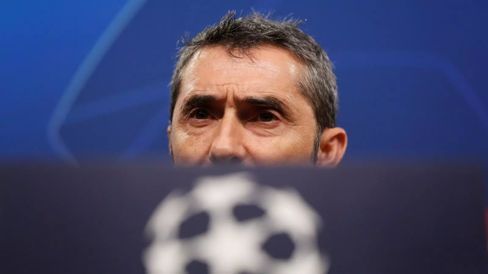 Ernesto Valverde en la roda de premsa prèvia al duel contra el Borussia Dortmund