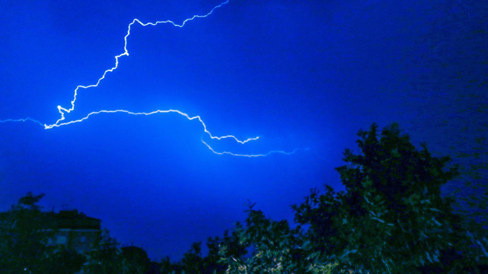 Night storm in Manresa
