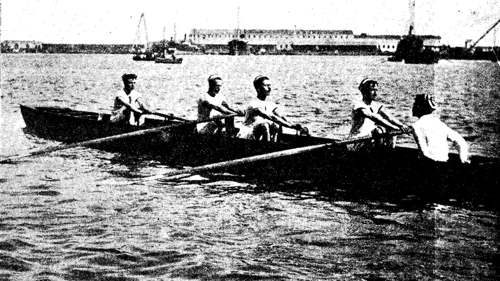 El equipo de remo catalán que participó a los Juegos del 1900