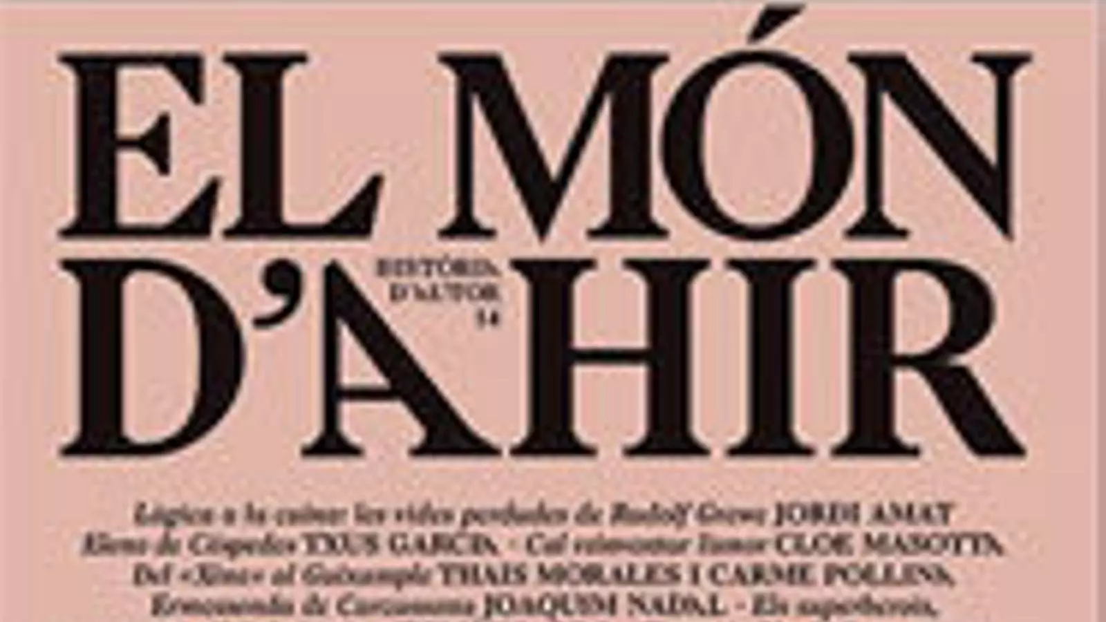 Portada del número 14 de la revista El Món d’Ahir.