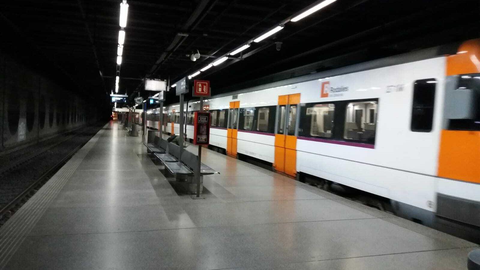 A commuter train in a file image