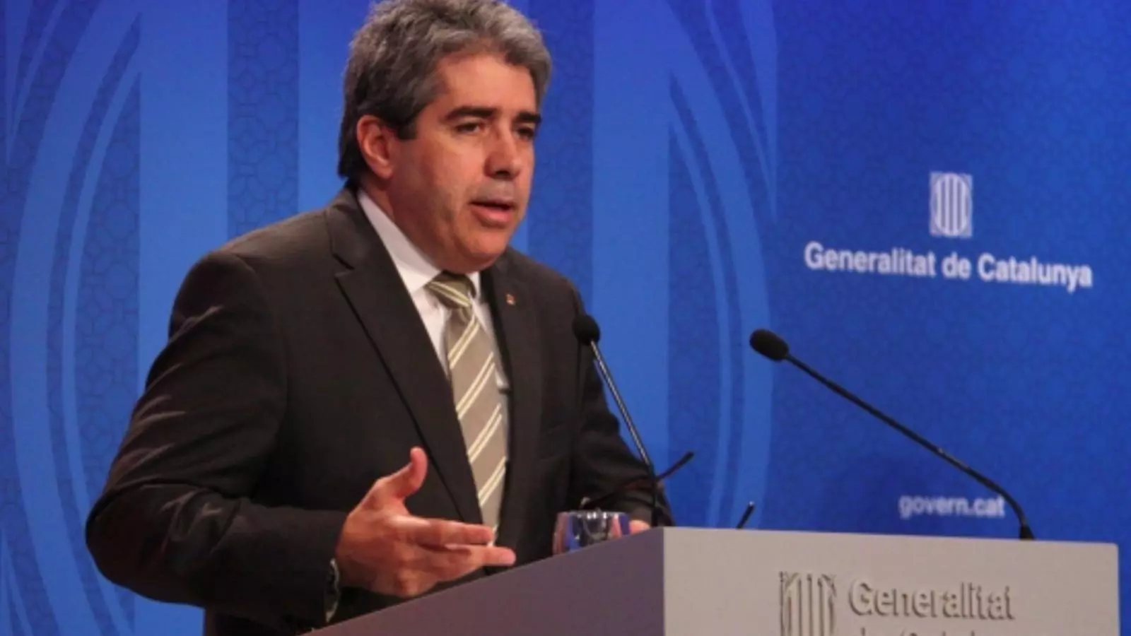 El portaveu del Govern, Francesc Homs, durant la roda de premsa posterior al consell executiu d'aquest dimarts / ACN