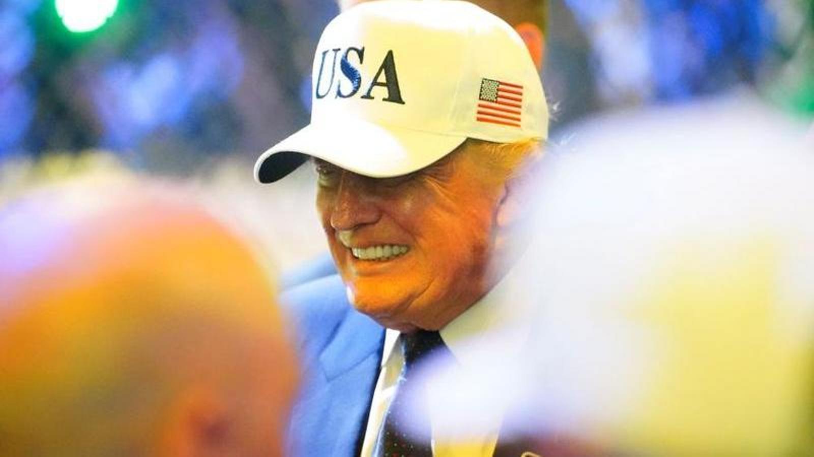 El presidente de los Estados Unidos, Donald Trump, en uno de los combates de la UFC Freedom 250, celebrados en el contexto del 80 aniversario del presidente.