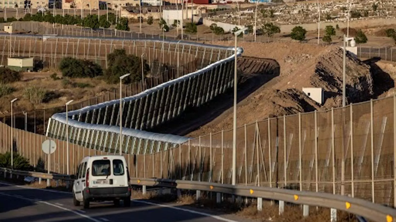 Una imatge recent de la tanca de Melilla.