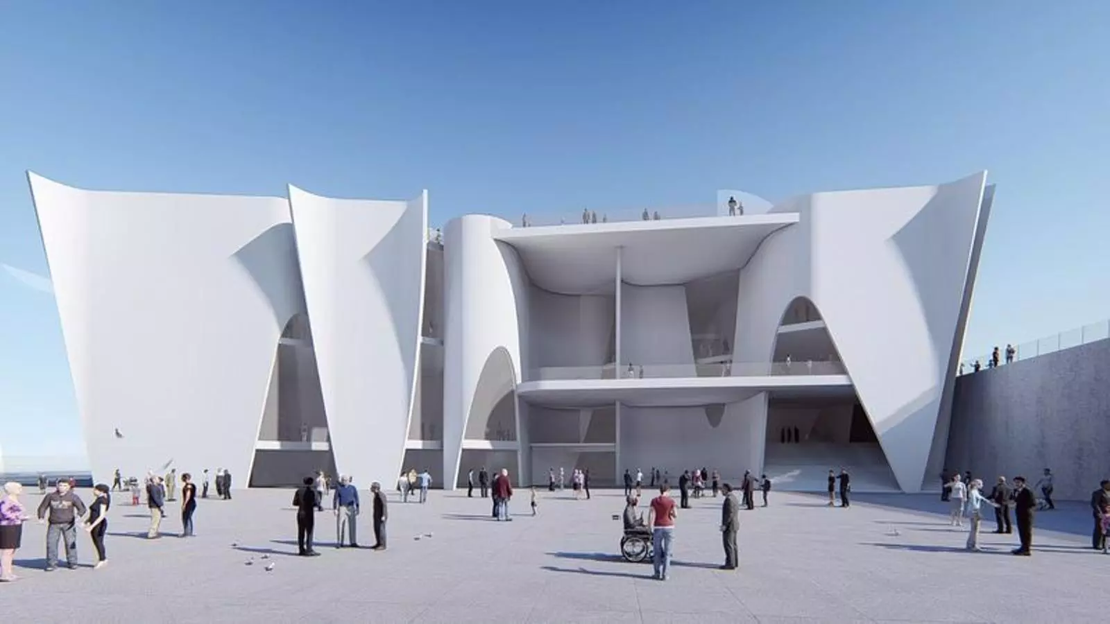 Recreació del projecte de l'Hermitage per a Barcelona