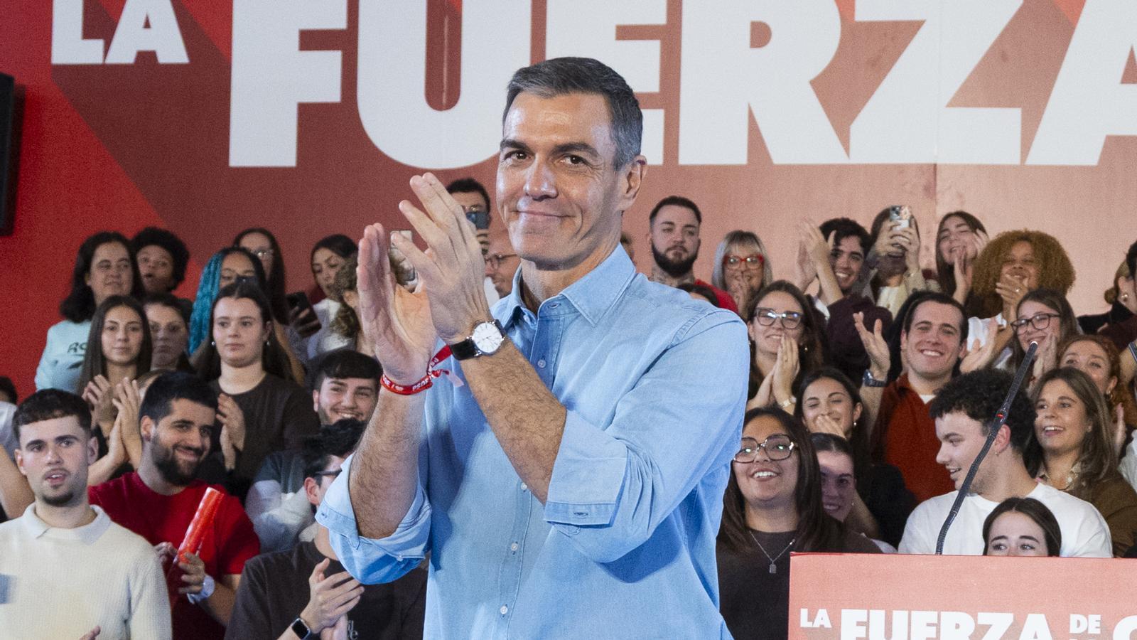 The president of the Spanish government, Pedro Sánchez.