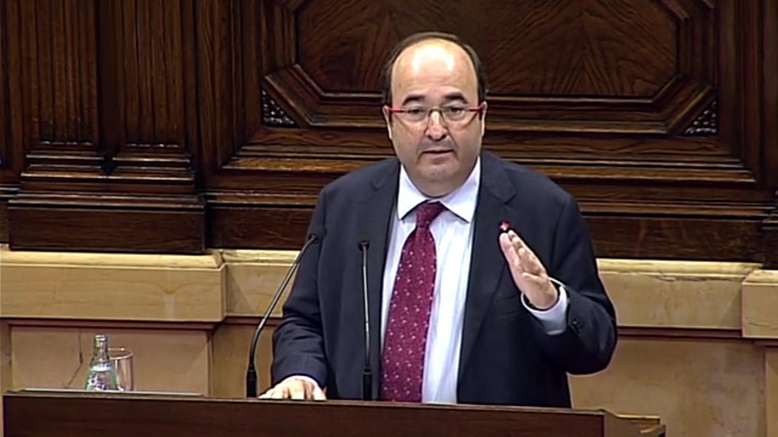 Iceta a Puigdemont: "Vostè no té ni legitimitat ni força per imposar una via unilateral"
