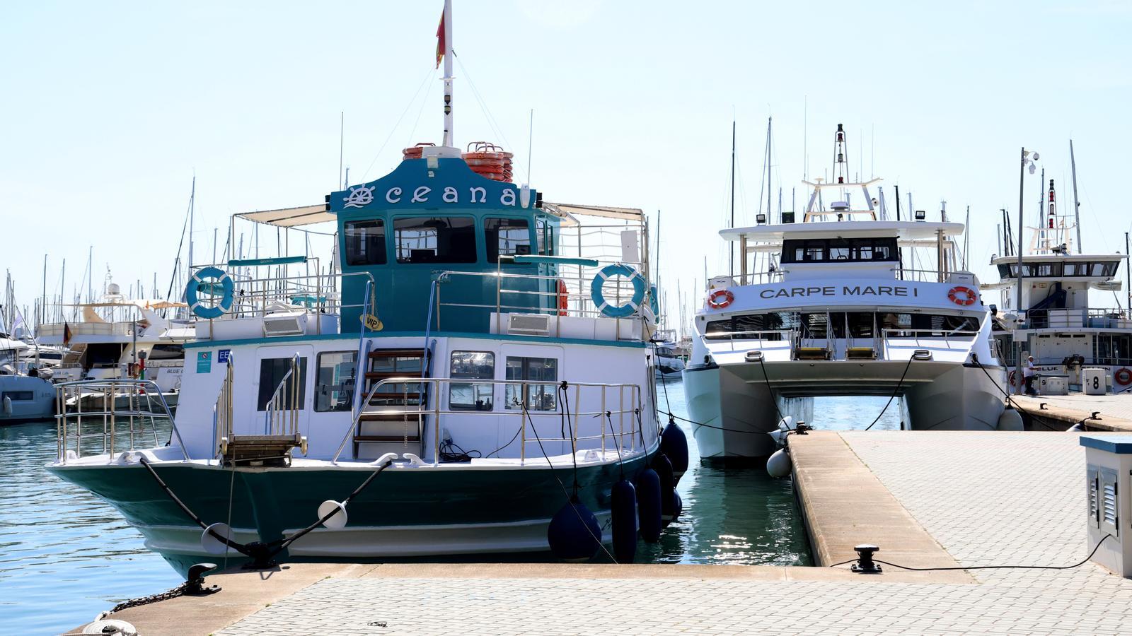 El muelle de las Golondrinas de Palma.