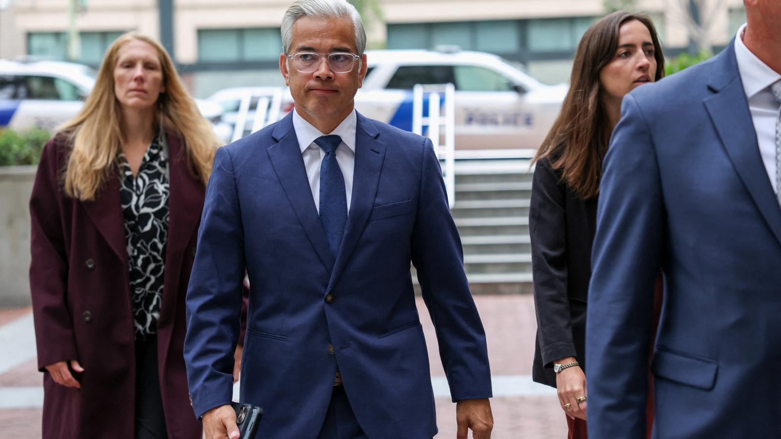 California Attorney General Rob Bonta, arriving this Tuesday at the Federal Court where the trial is being held.