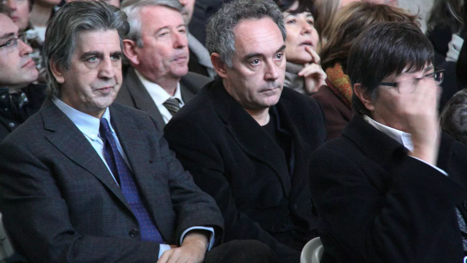 Ferran Adrià i Juli Soler, junts en un acte de la Universitat de Girona /ACN
