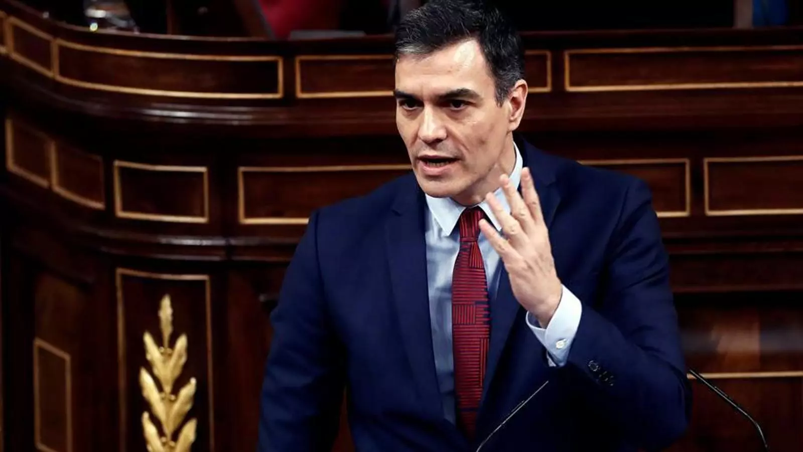 El president del govern espanyol, Pedro Sánchez, al Congrés
