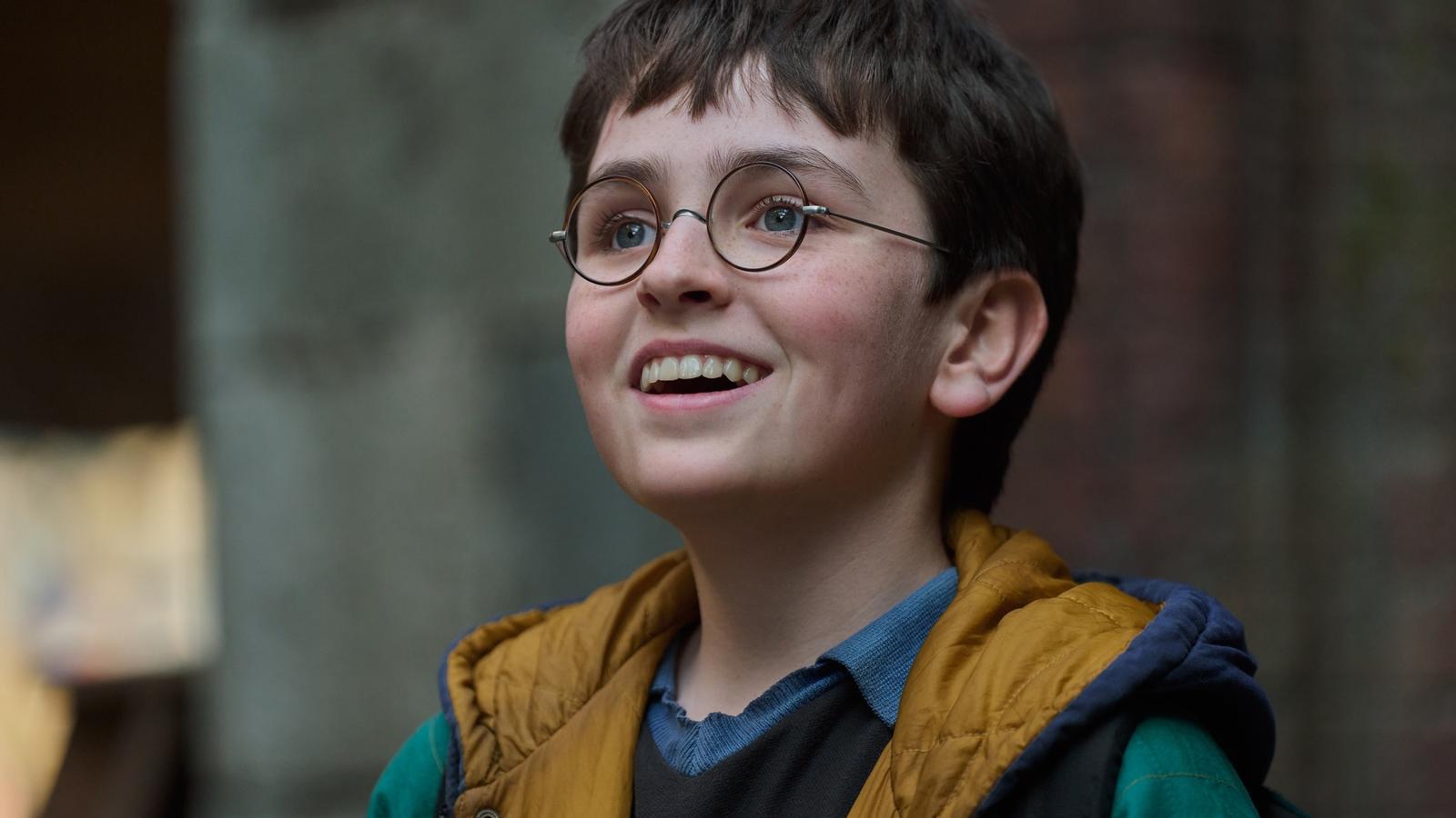 Dominic Mclaughlin en el papel de Harry Potter