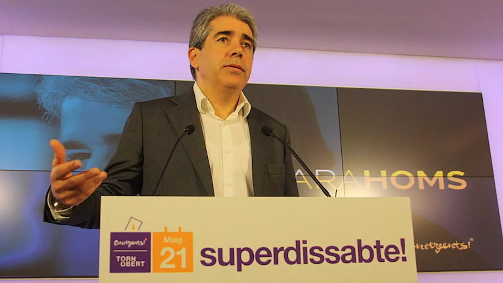 Francesc Homs, en roda de premsa