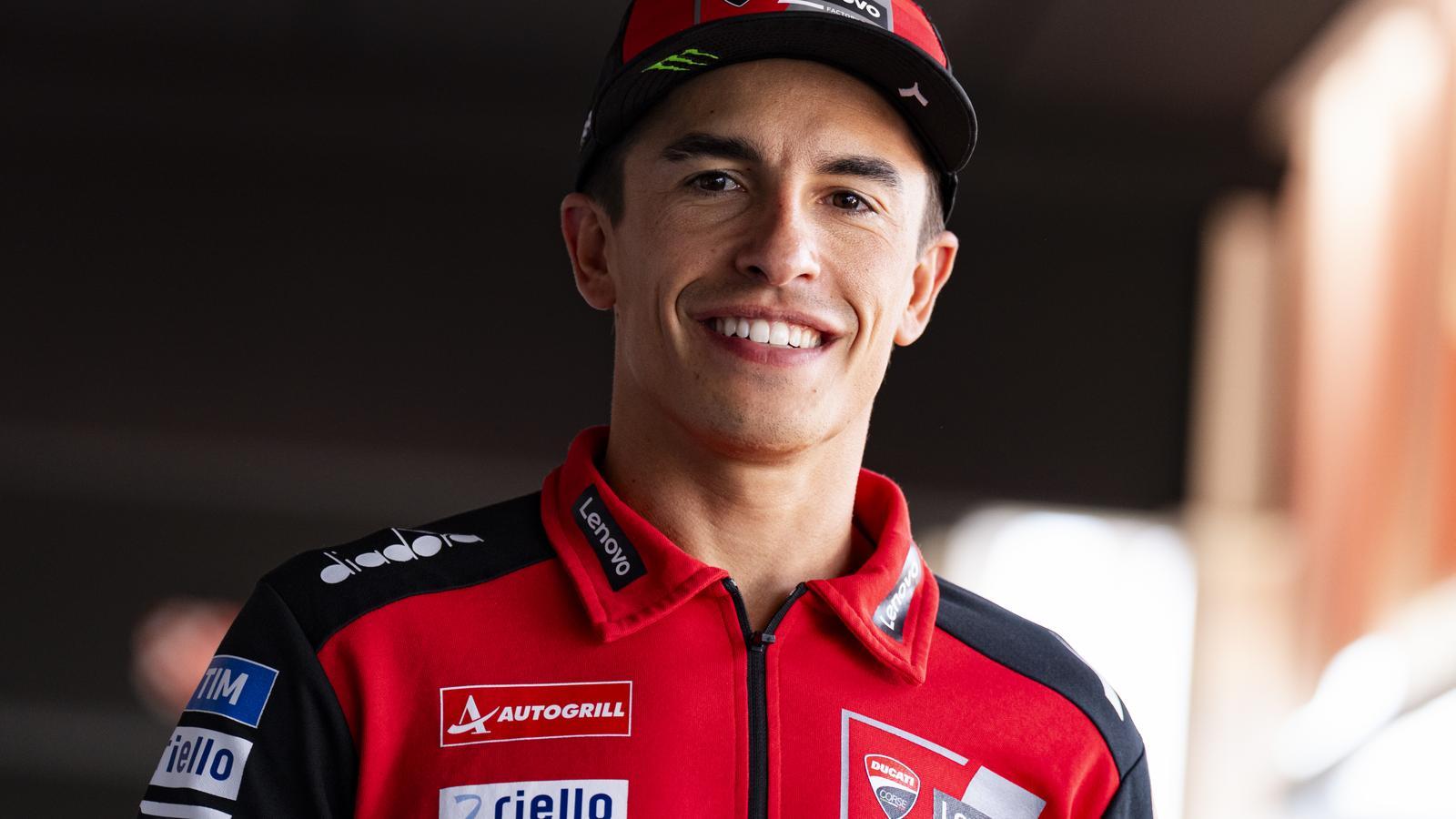 Marco Márquez during Thursday's session of the Catalunya Grand Prix.