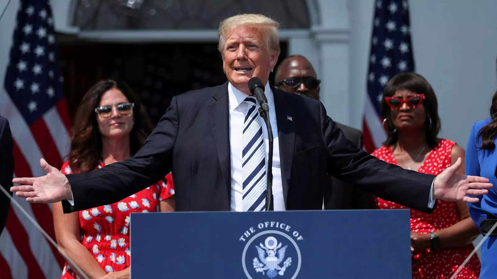 Donald Trump, al club de golf de Bedminster (Nova Jersei), el passat mes de juliol
