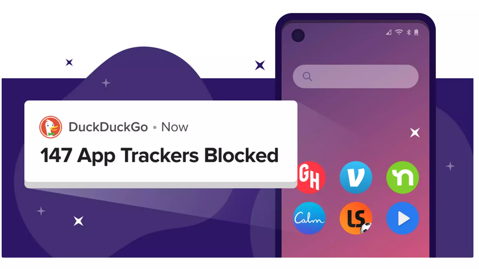 La aplicación DuckDuckGo bloquea la opción del rastrejament al móvil