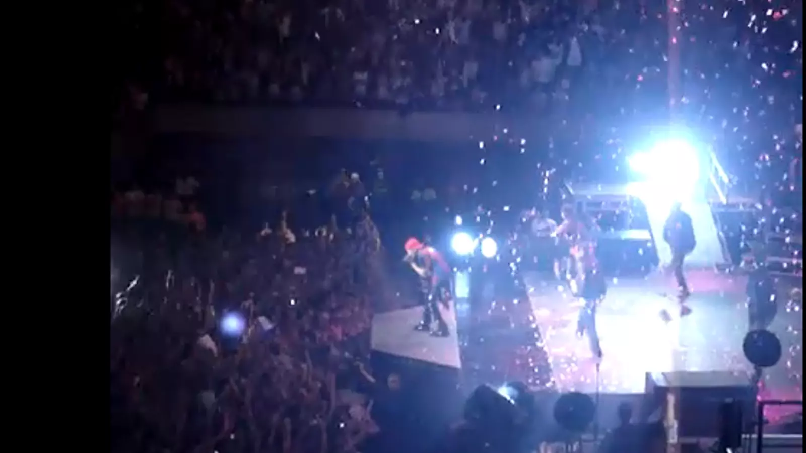 Justin Bieber, en un moment del concert al Palau Sant Jordi de Barcelona