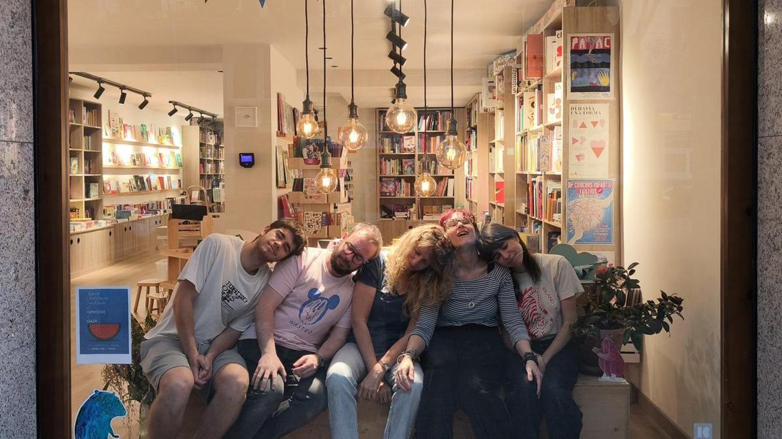 The Sendak bookstore team, after Sant Jordi.