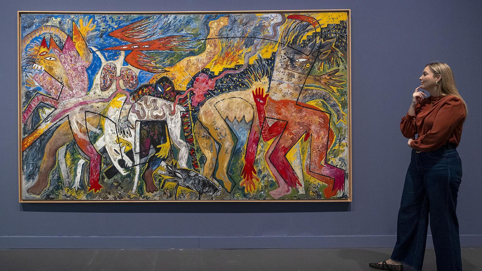 'Mapa de carne', de Miquel Barceló, en la exposición 'Una fuerza del pasado'
