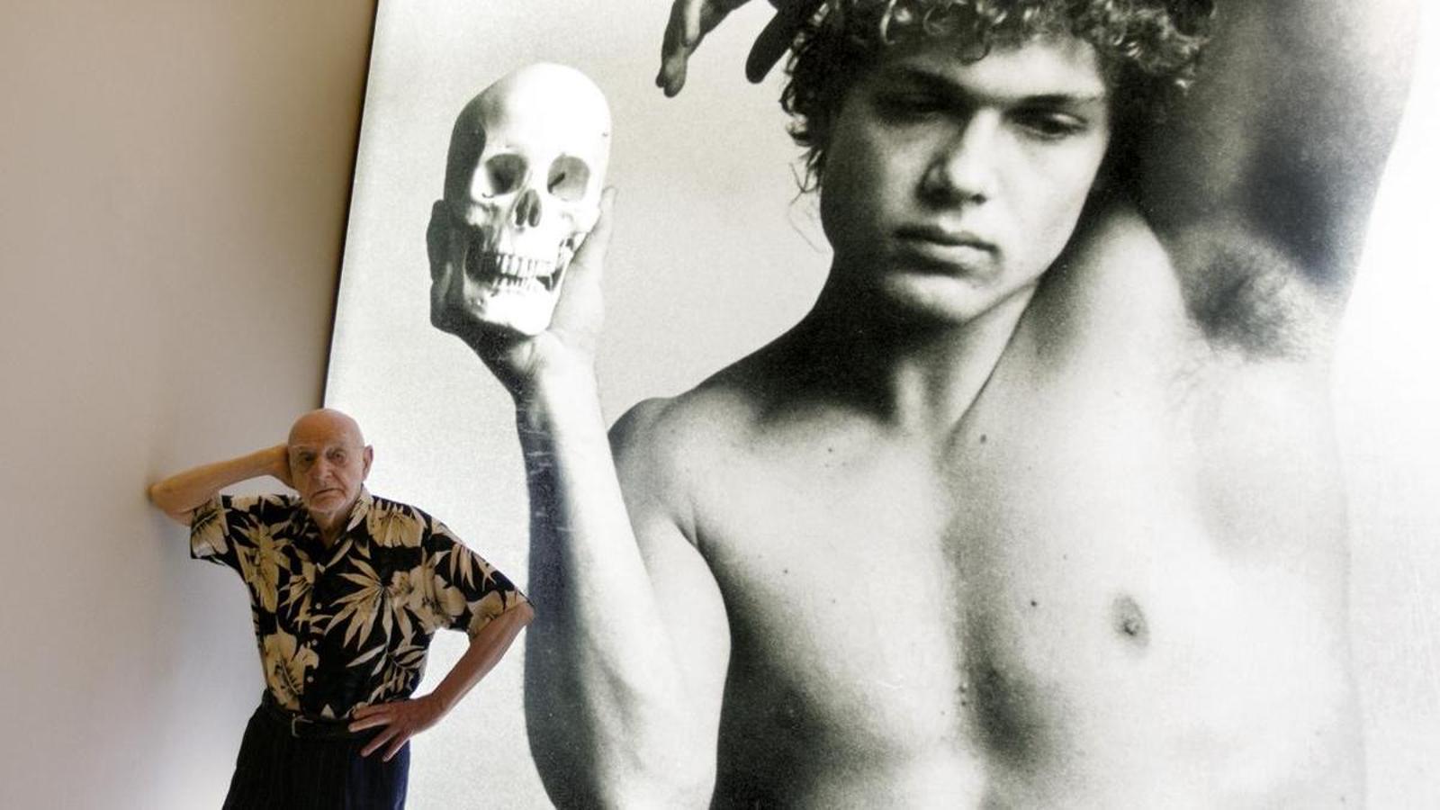 Duane Michals at the Mapfre Foundation in Barcelona in 2017