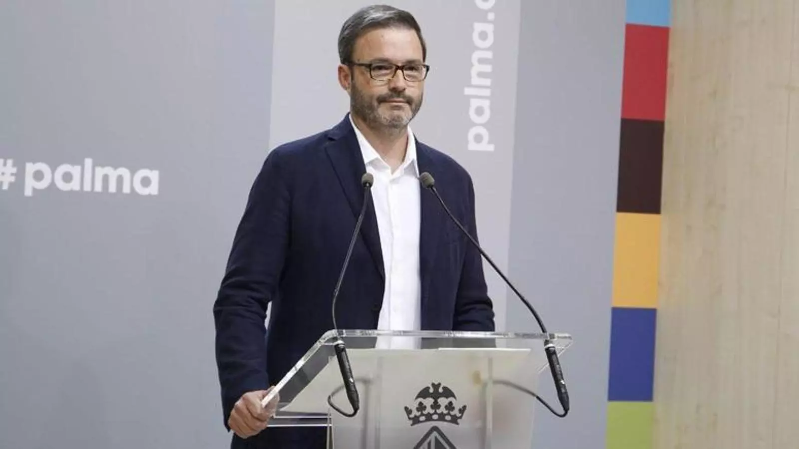 El batle de Palma, José Hila, durant la roda de premsa.
