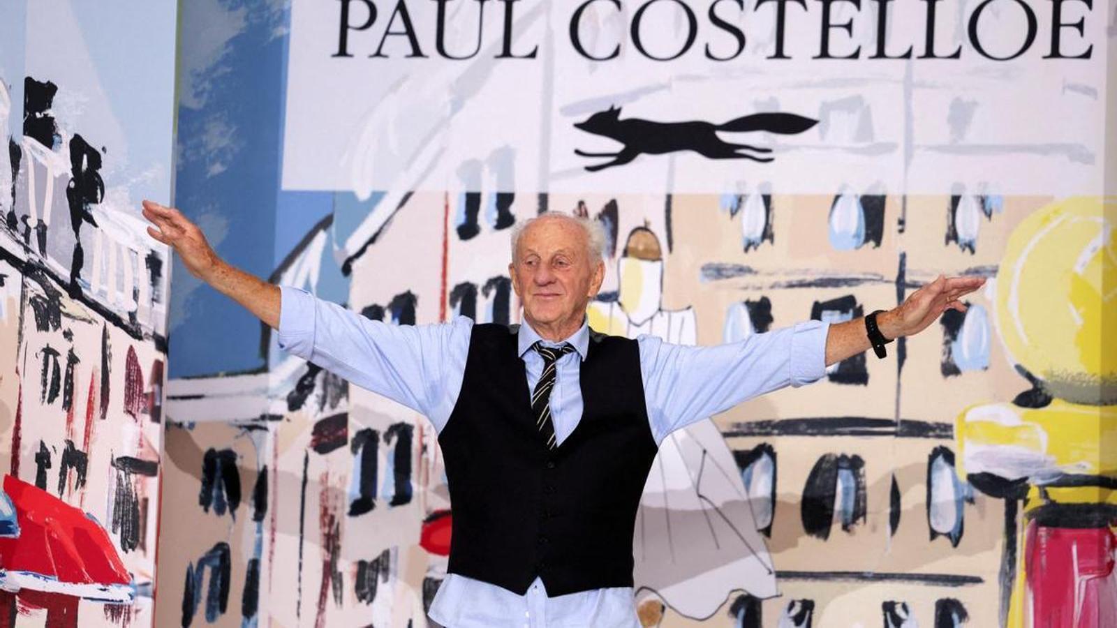 Designer Paul Costelloe at London Fashion Week in 2024.