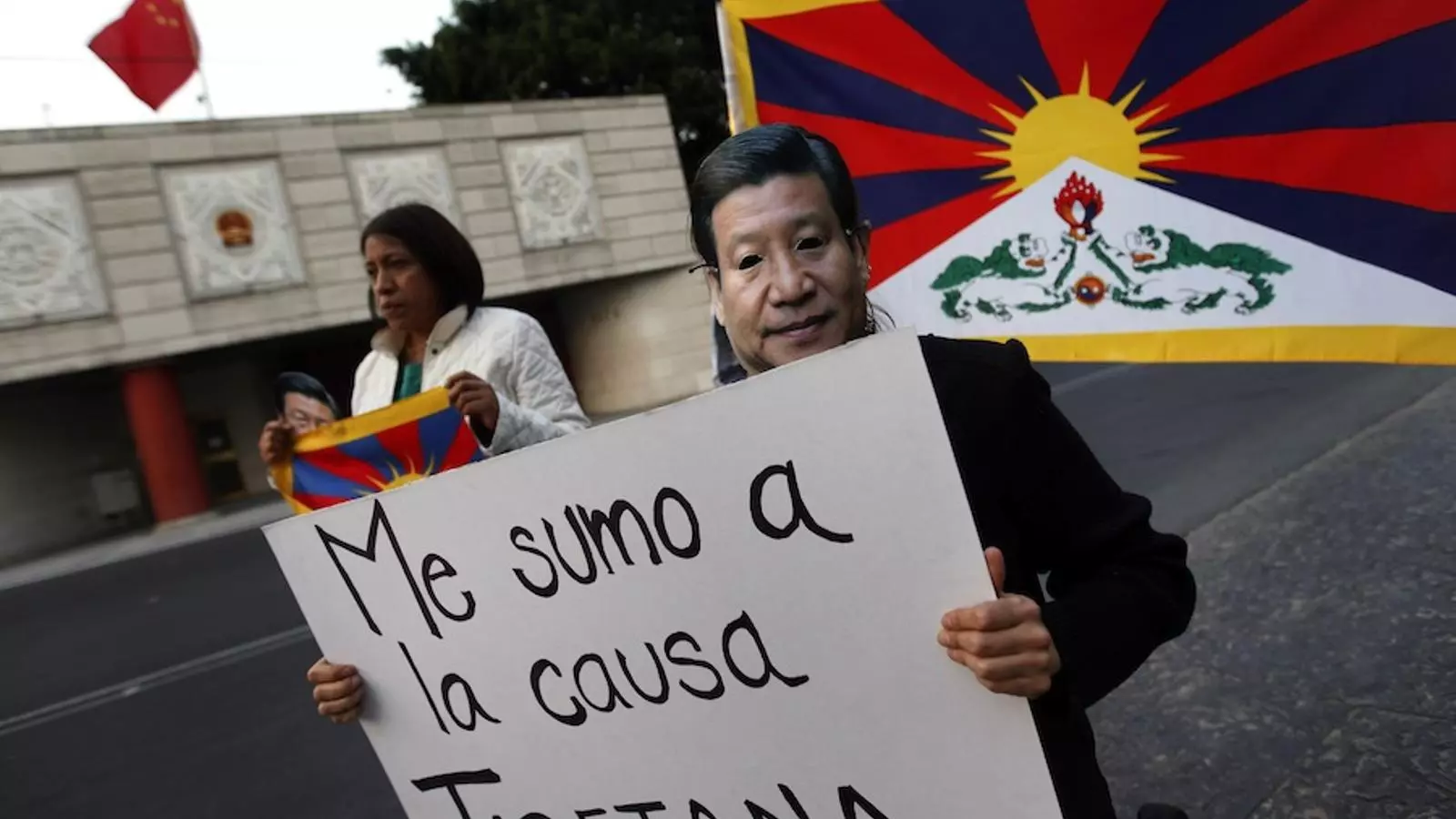 Manifestació de suport al Tibet a Ciutat de Mèxic. REUTERS