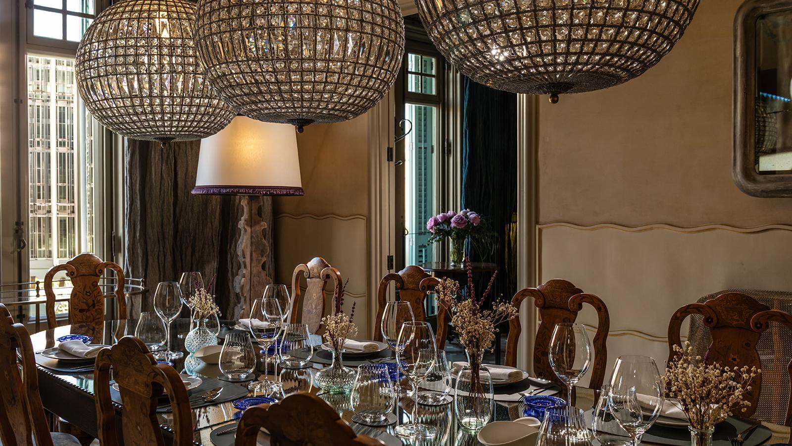 One of the dining rooms on the third floor of Casa Batlló.