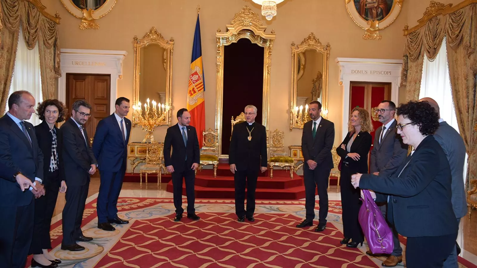 La trobada d'aquest divendres al Palau Episcopal. / BISBAT D'URGELL