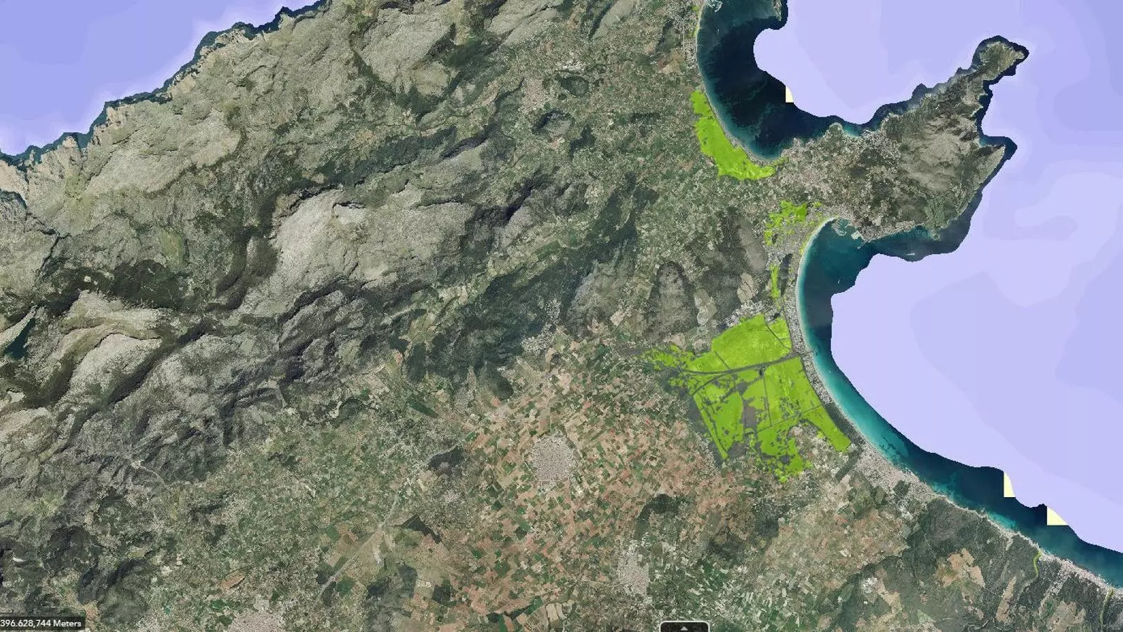 Així quedarà la badia d'Alcúdia, en el pitjor dels escenaris previstos