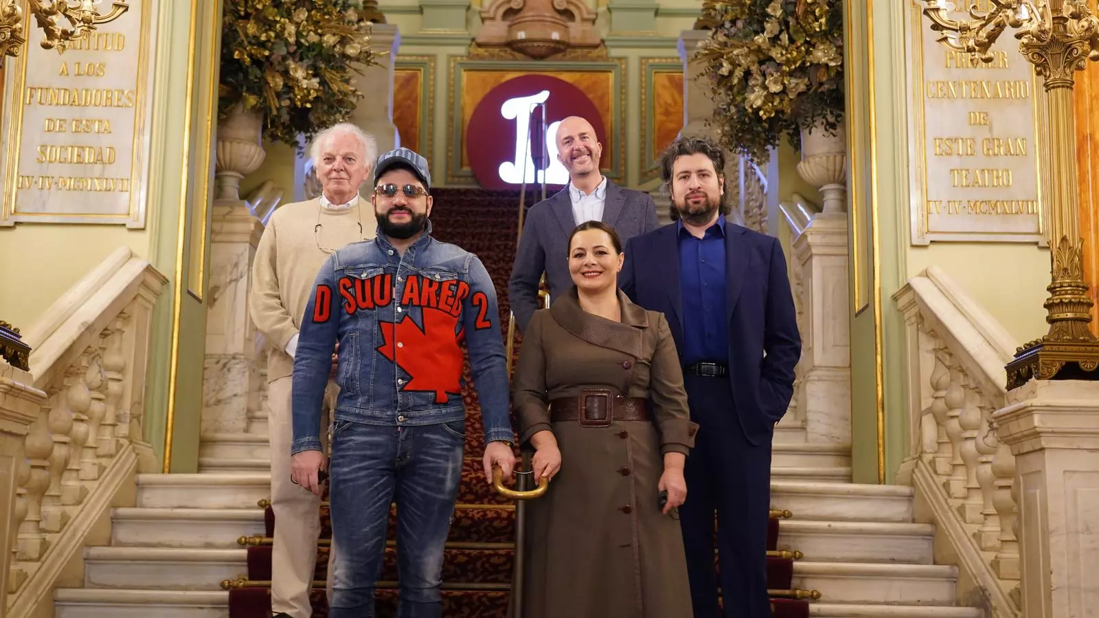 Gilbert Deflo, Yusif Eyvazov, Lianna Haroutounian, Víctor Garcia de Gomar i Dmitri Jurowski al Liceu.