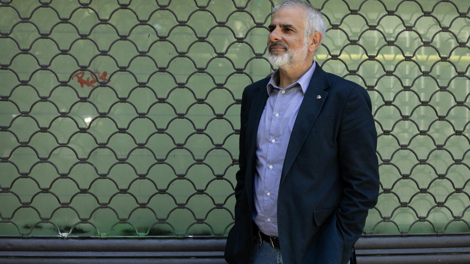 Cs candidate for the Generalitat, Carlos Carrizosa, photographed in Barcelona.
