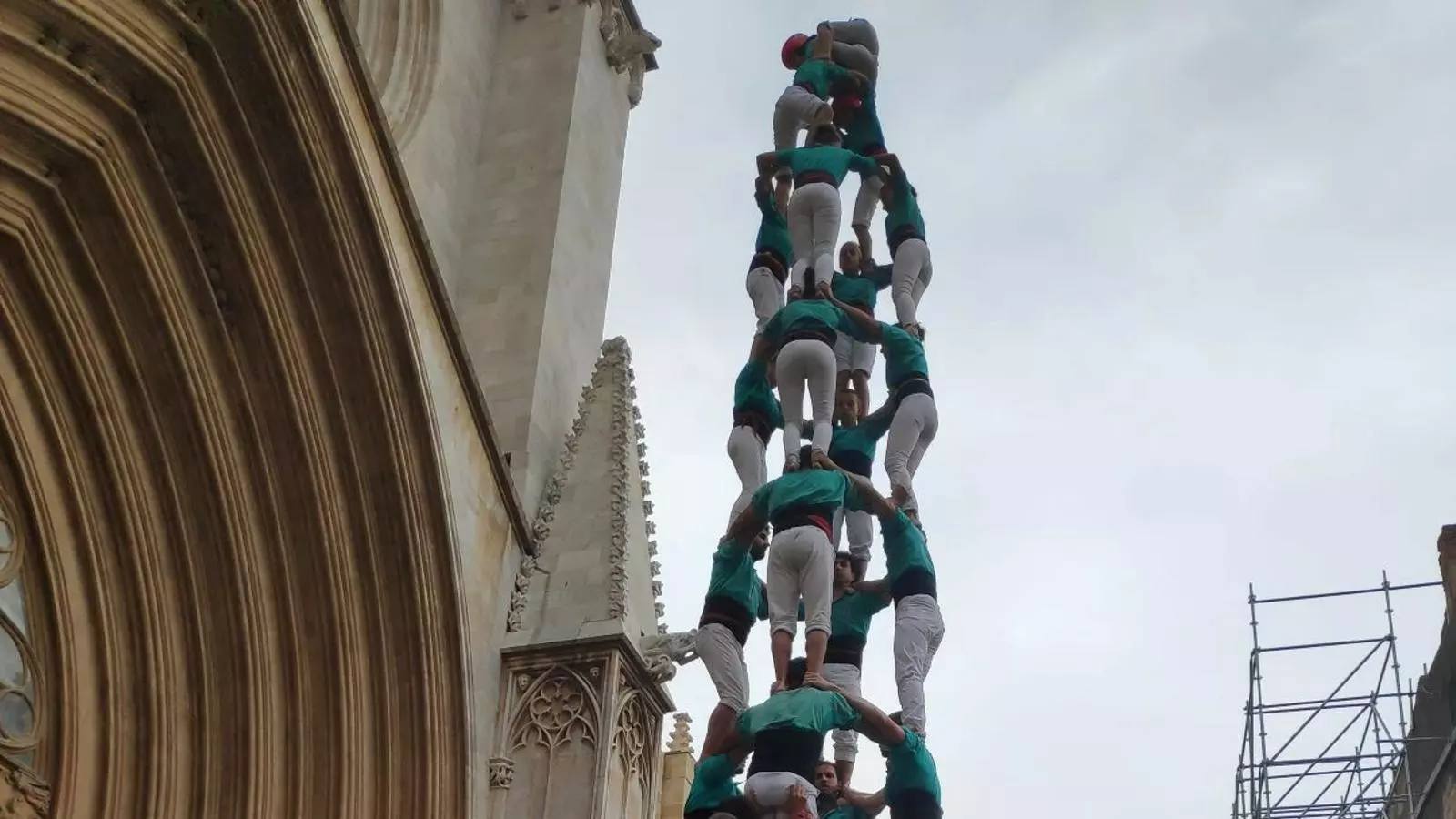 Els Castellers de Vilafranca completen el seu primer 4d9f de la temporada a Tarragona
