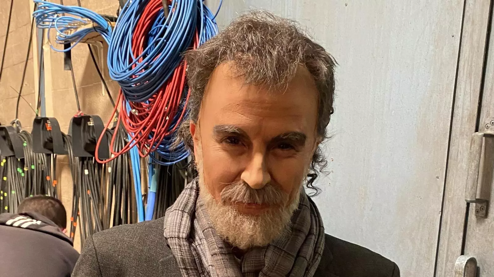 Agnès Busquets vestida com a Jordi Cuixart