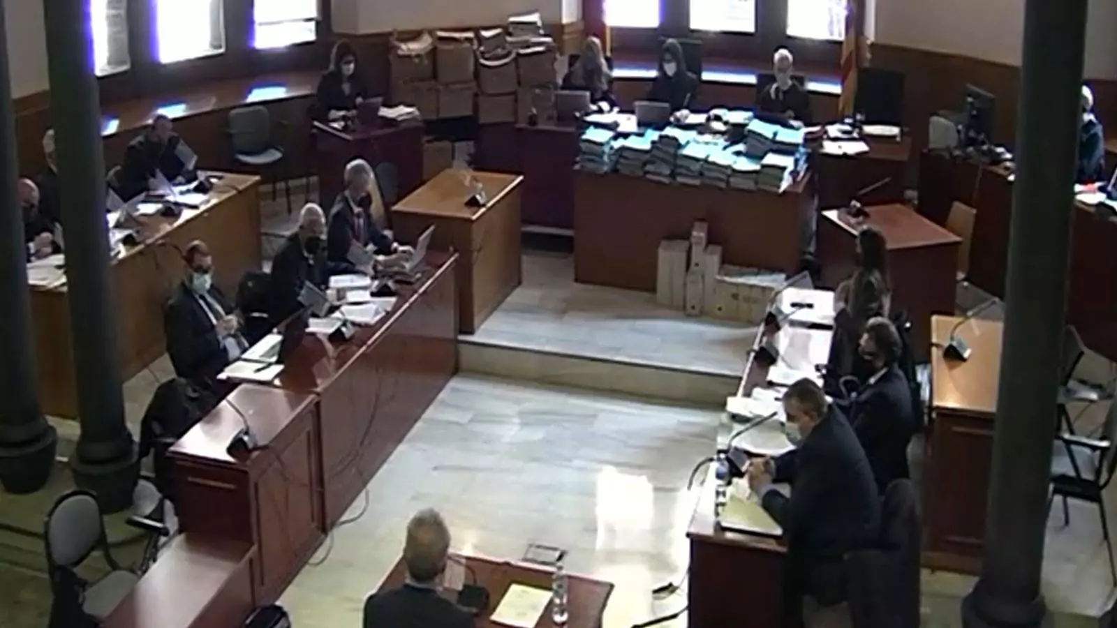 El subinspector Antoni Salleras durant la seva declaració al judici del cas Macedònia