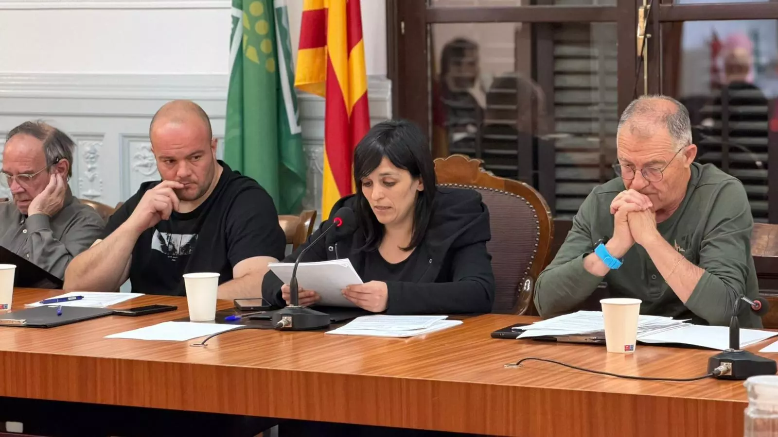 L'alcaldessa de Ripoll, Sílvia Orriols, durant el ple per aprovar els pressupostos