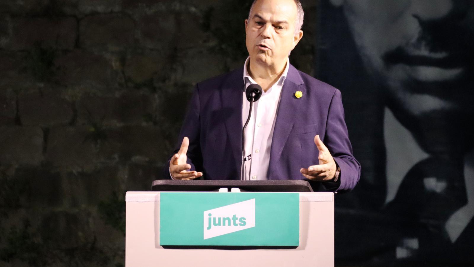 The general secretary of Junts, Jordi Turull, this Thursday.