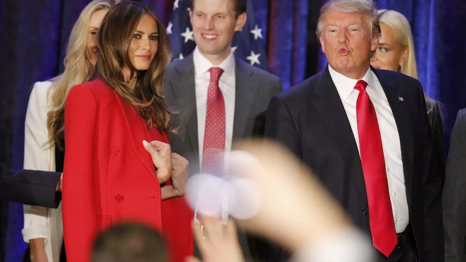 Donald Trump després de la seva derrota a Iowa. / Reuters