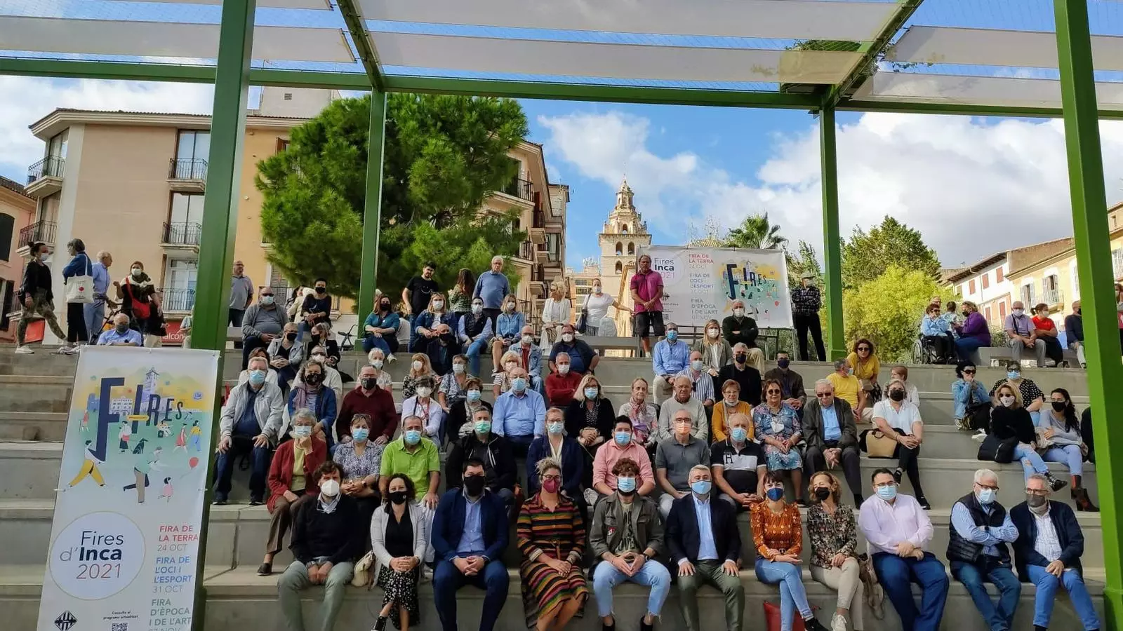 Representants d'entitats d'Inca a la presentació del programa de Fires 2021