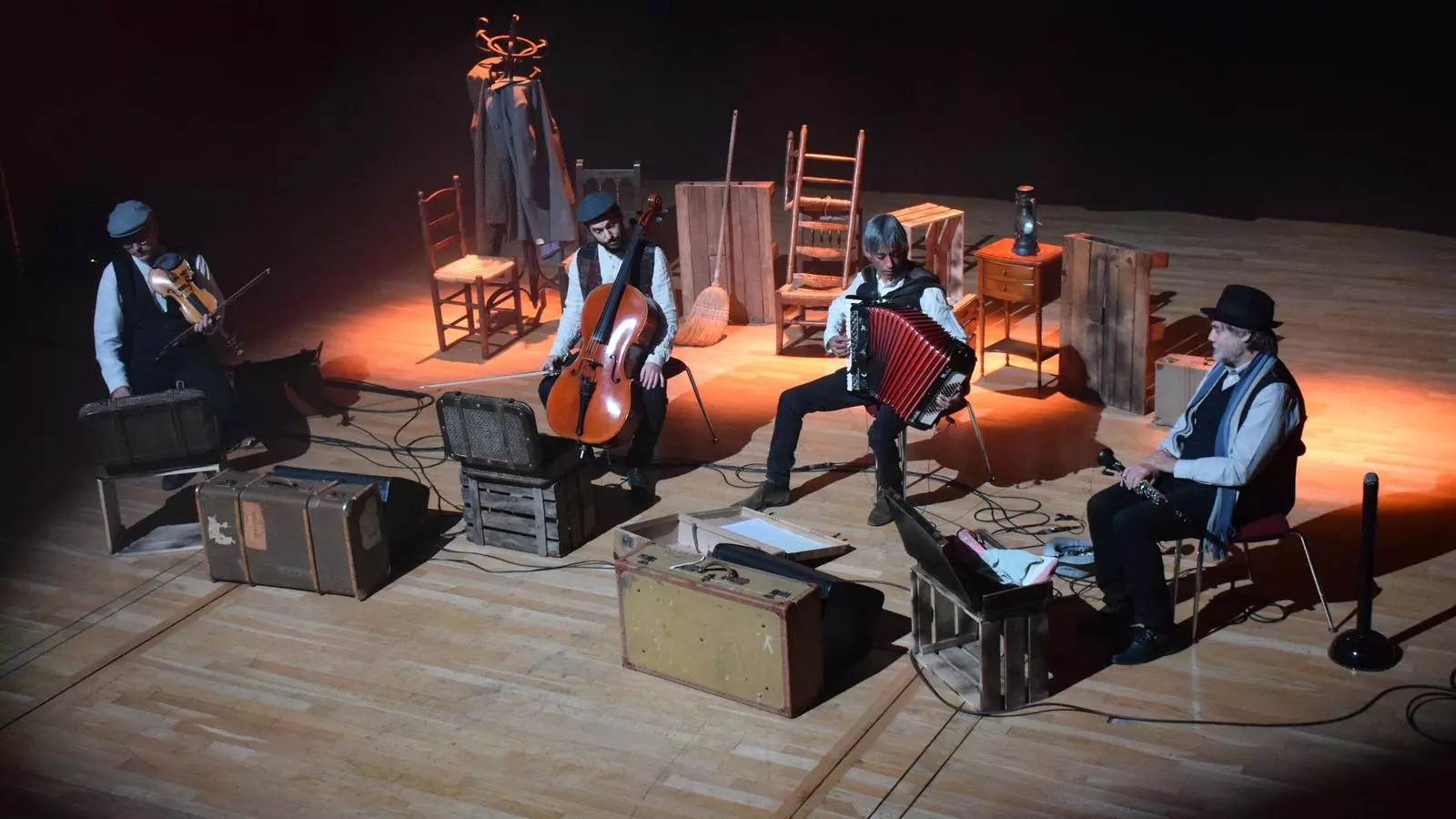 Un instant del concert 'L'ànima del klezmer' del Quartet Klaima celebrat aquest diumenge a l'Auditori Nacional en el marc de l'Ordino Clàssic.