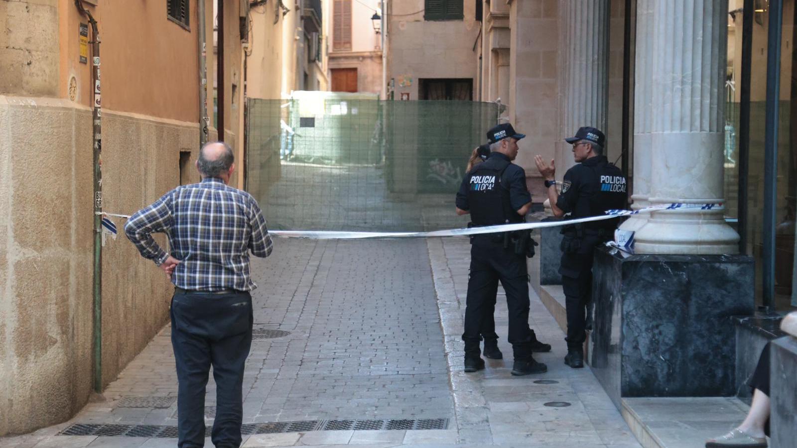 La zona ha estat tancada al pas per seguretat