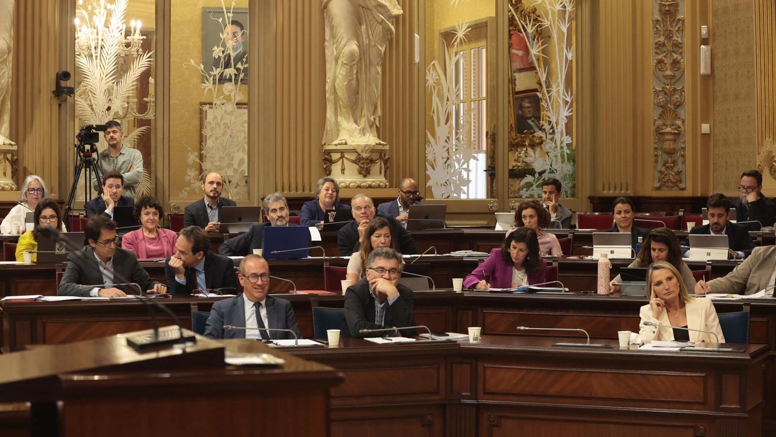 The left-wing bench of the hemicycle this Tuesday