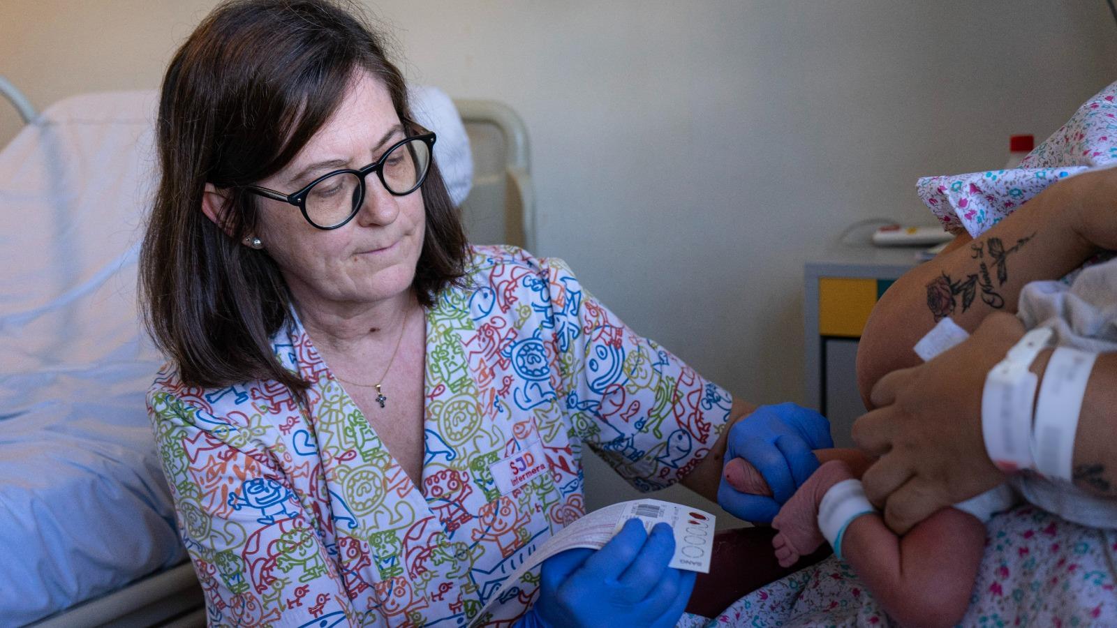 Imagen de la prueba del talón