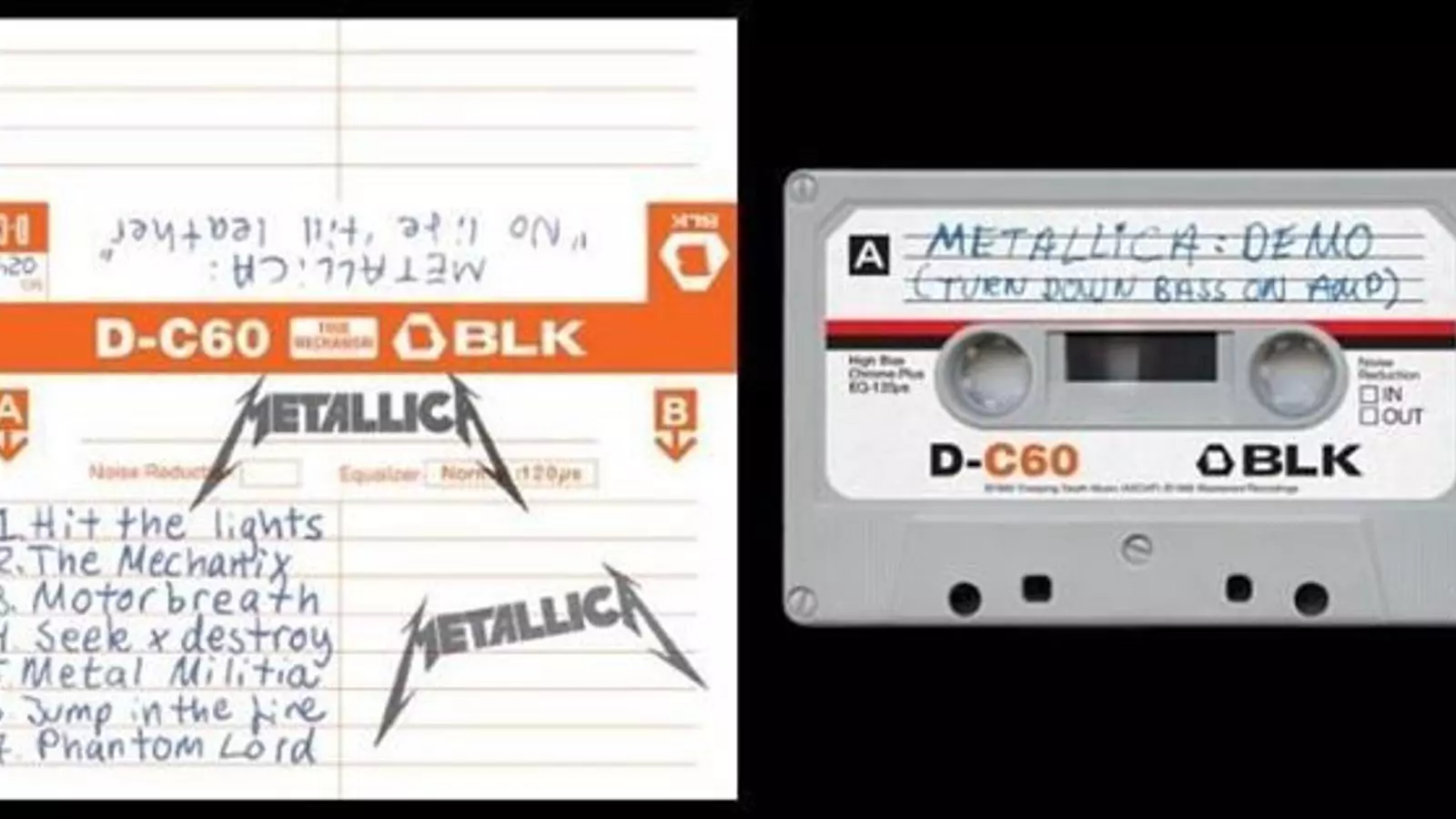 La cinta de 'No life 'til leather' del bateria de Metallica Lars Ulrich / METALLICA