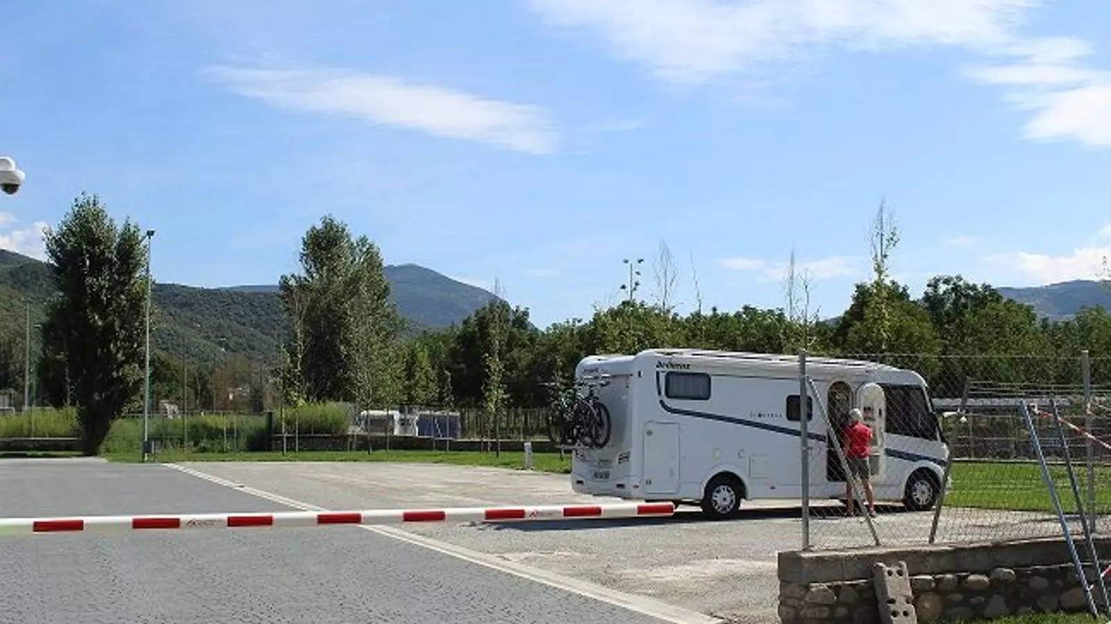 El nou espai per a autocaravanes a la Seu d'Urgell.